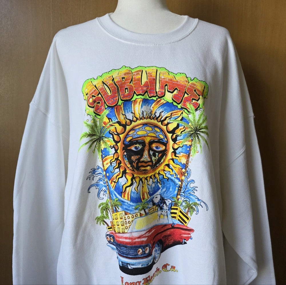 NWT Sublime Sun Logo Sweatshirt XL 90s Band Merch Graphic Pullover Unisex - Picture 8 of 15
